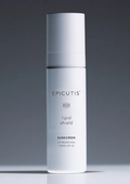 Epicutis sunscreen bottle on a gray background