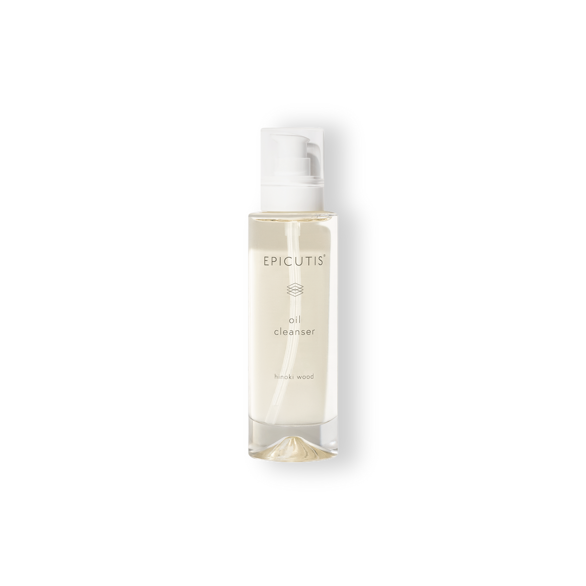 Epicutis oil cleanser bottle on a white background