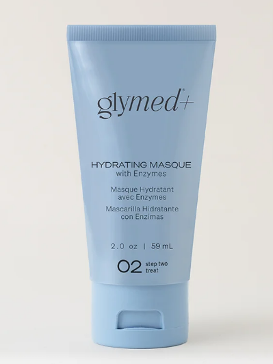 Glymed Hydrating Masque with Enzymes tube on a white background