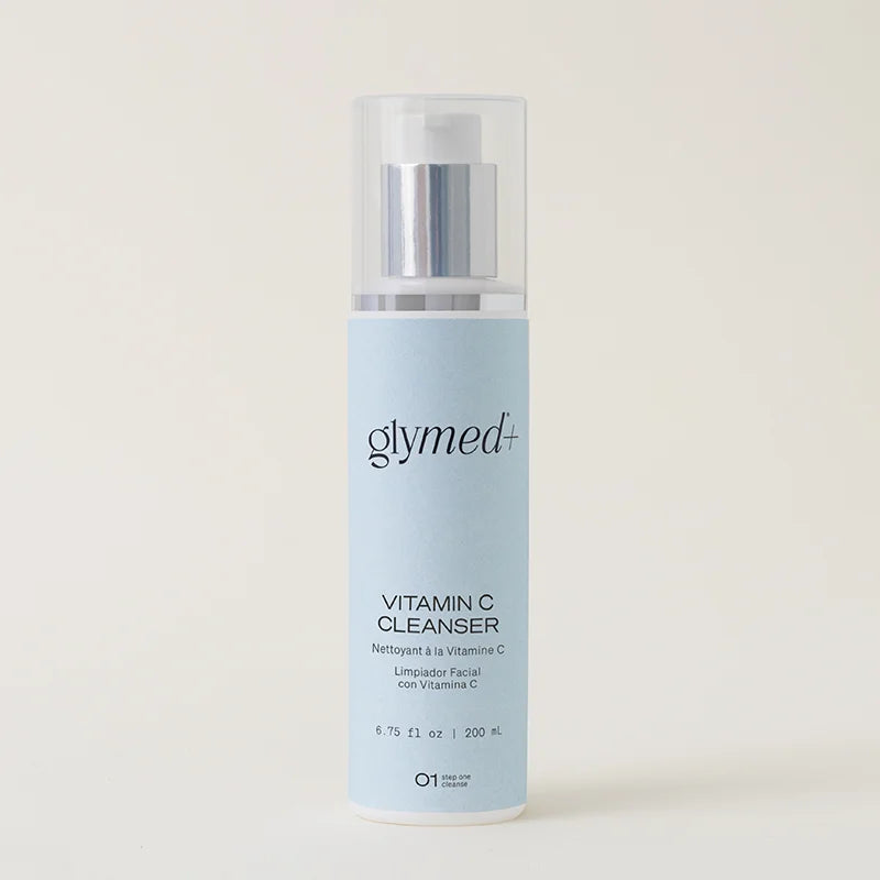 Glymed Vitamin C Cleanser bottle on a white background