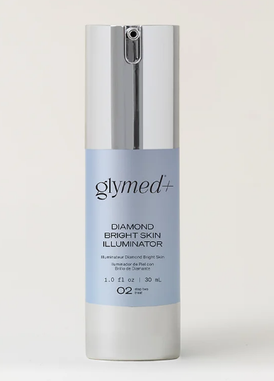 Glymed Diamond Bright Skin Illuminator bottle on a white background